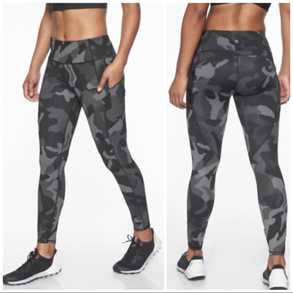 Athleta Pants - Athleta NWT Camo Contender 7/8 Tight, Small Tall